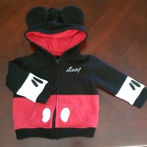 Disney Mickey Mouse Zip Up Hoodie